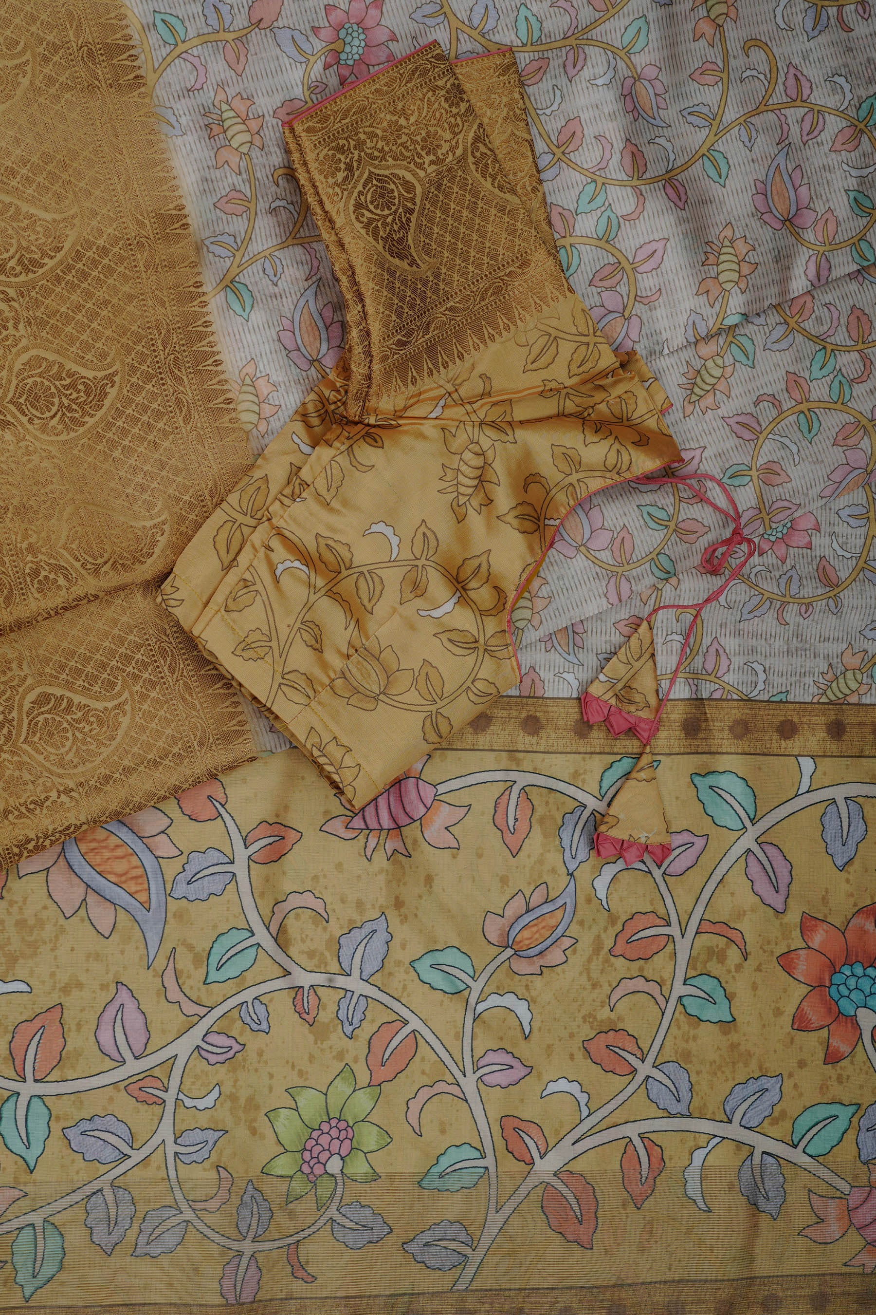 Experience Traditional Elegance with Comfortable Semi Chanderi Silk Saree JCS Fashions