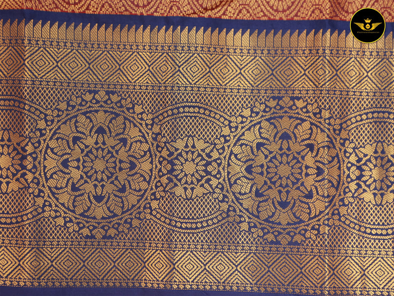 Banarasi Handloom Saree with All-Over Viral Zari Butta