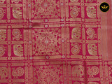 Rani Pink Semi Soft Silk Saree With Zari Woven Border And Pallu