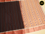 Golden Zari Soft Silk Saree with Rich Pallu | Handloom Design