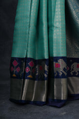 Luxurious Banarasi Tissue Saree with Chic Jacquard Blouse