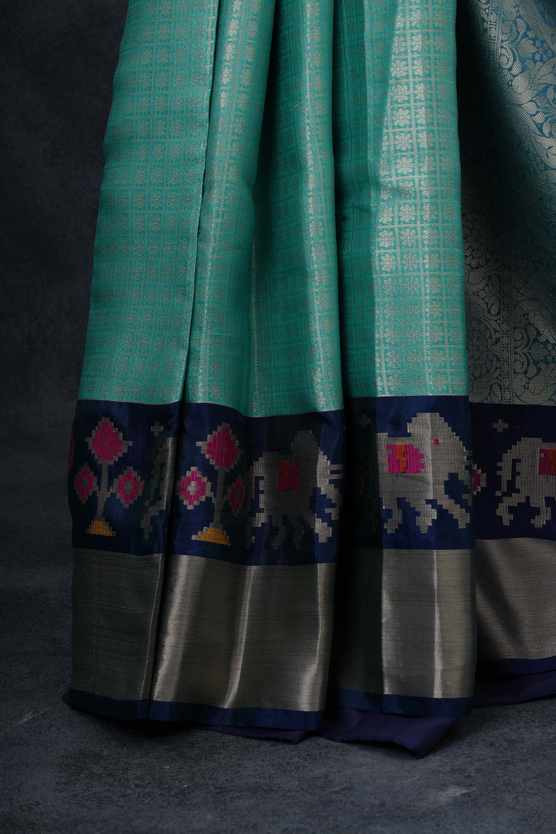 Luxurious Banarasi Tissue Saree with Chic Jacquard Blouse