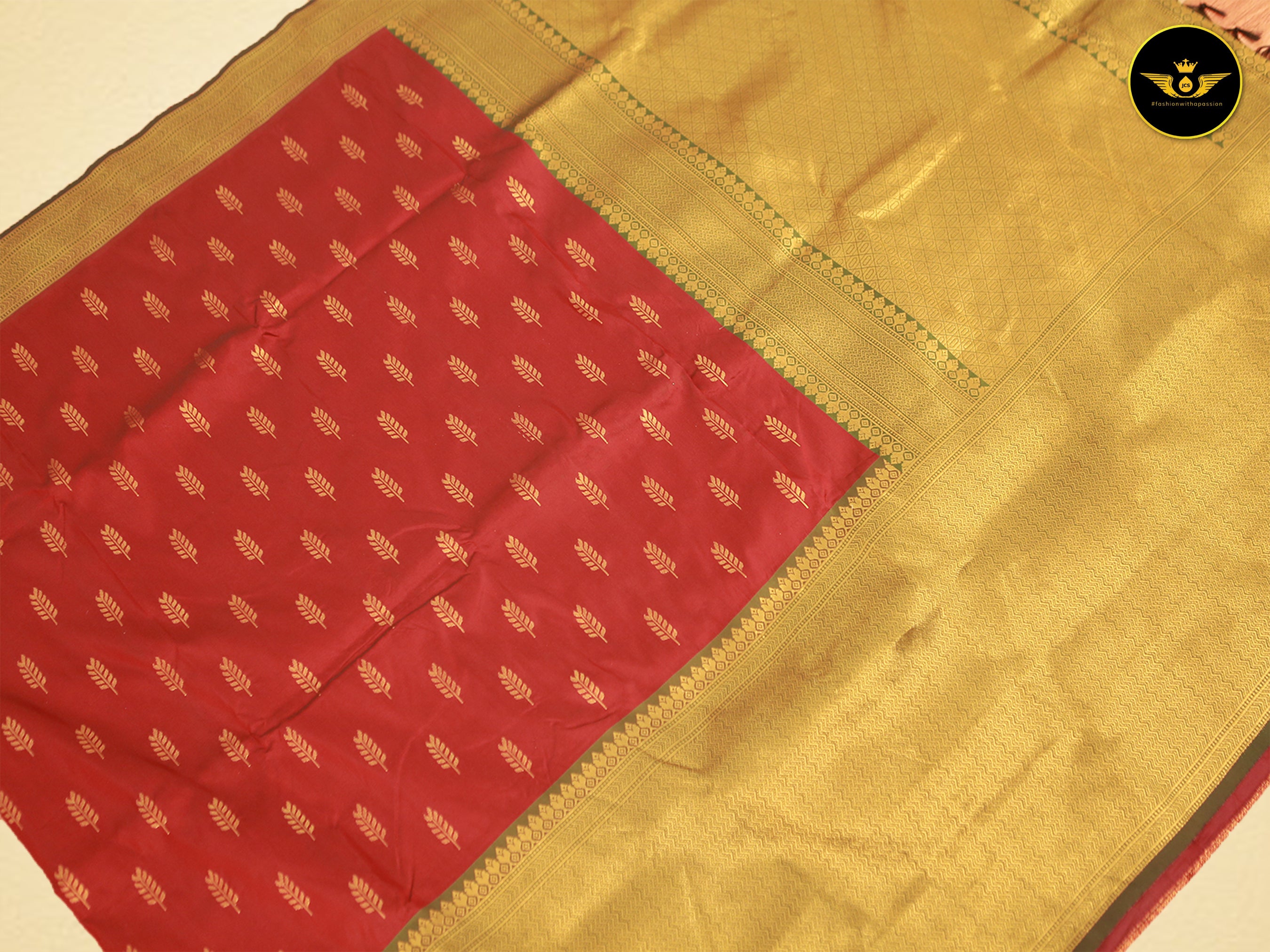 Exquisite Semi Silk Saree with Aari Work Blouse: Elevate Your Style! SAREE JCS Fashions