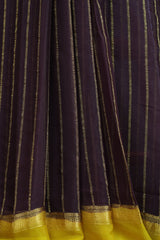 Luxurious Mysore Wrinkle Crepe Silk Saree with Bentex Border