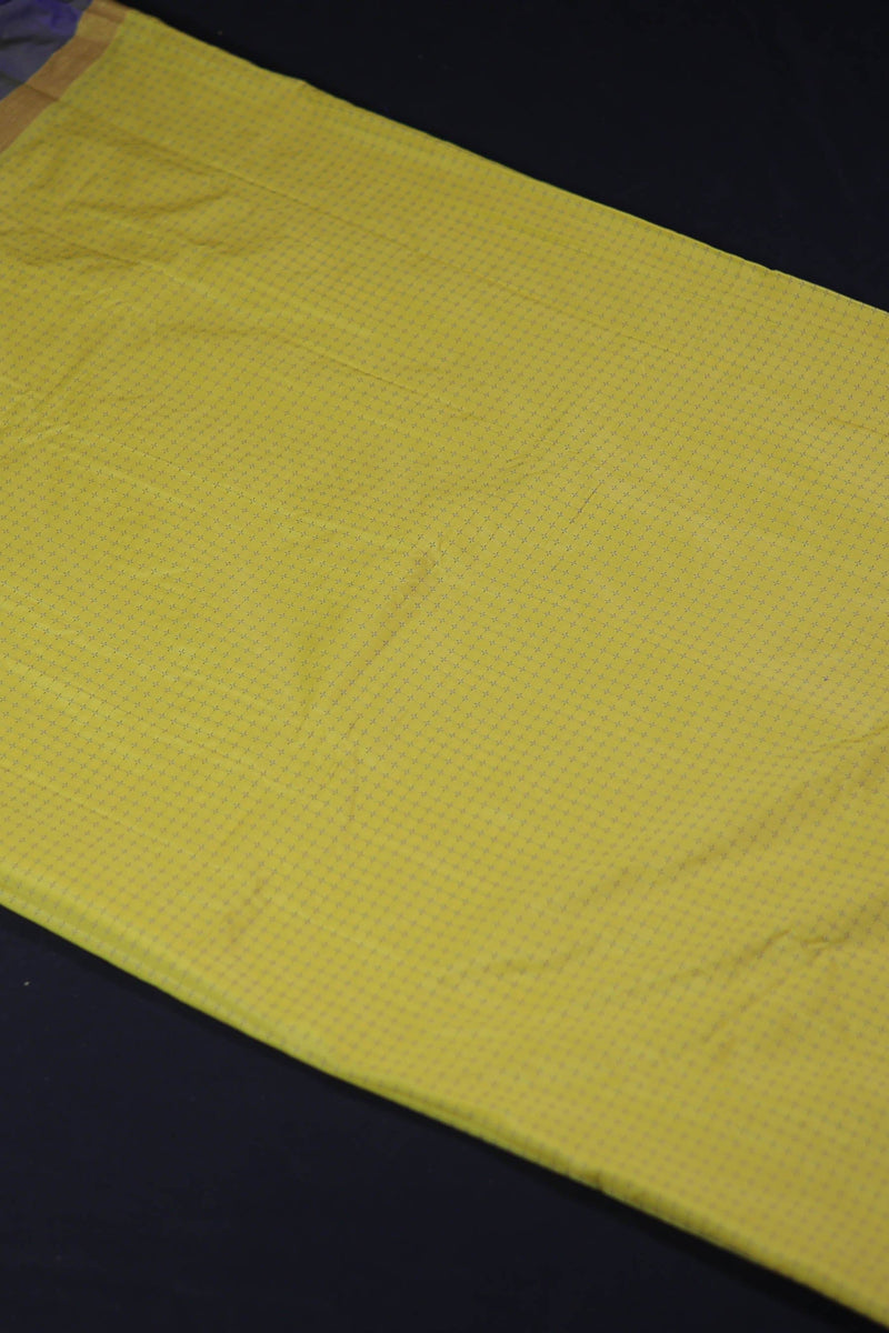 Elegance Semi-Silk Saree with Zari Details & Blouse Material