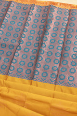 Kolam Design Rangoli Art Silk Saree - Lightweight & Comfortable