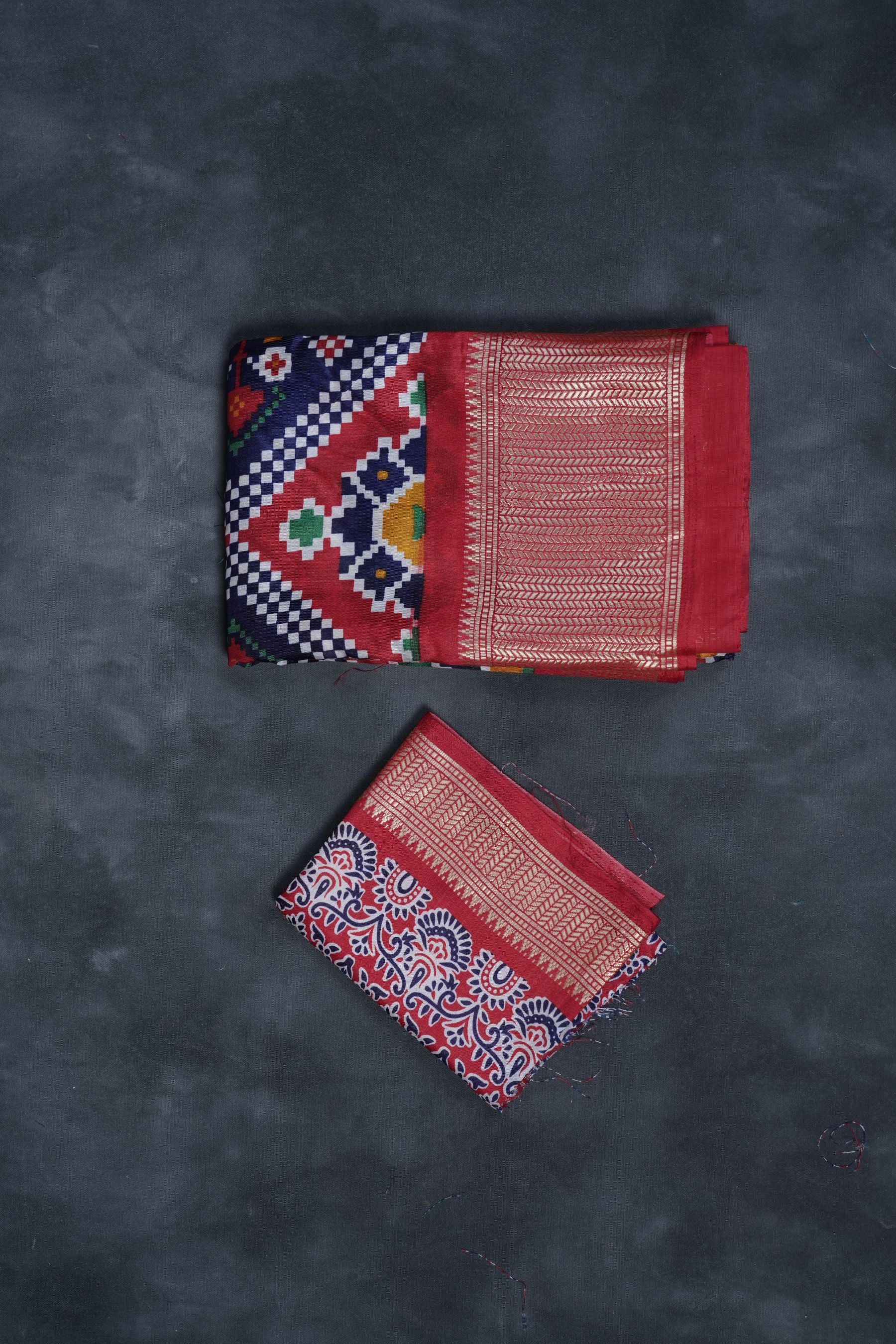 Elegant Semi Silk Kanchipuram Saree with Traditional Ikkat Design Saree JCS Fashions