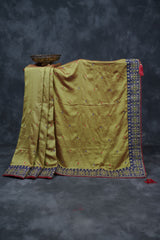 Exquisite Designer Silk Saree Set: Elegant Embroidered Blouse Included