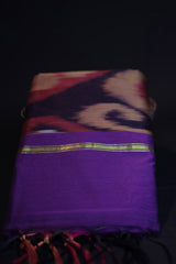 Elegant Pochampally Pure Soft Cotton Saree with Matching Blouse