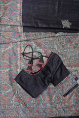 Handloom Semi Raw Silk Saree with Digital Print. Perfect Casual Wear