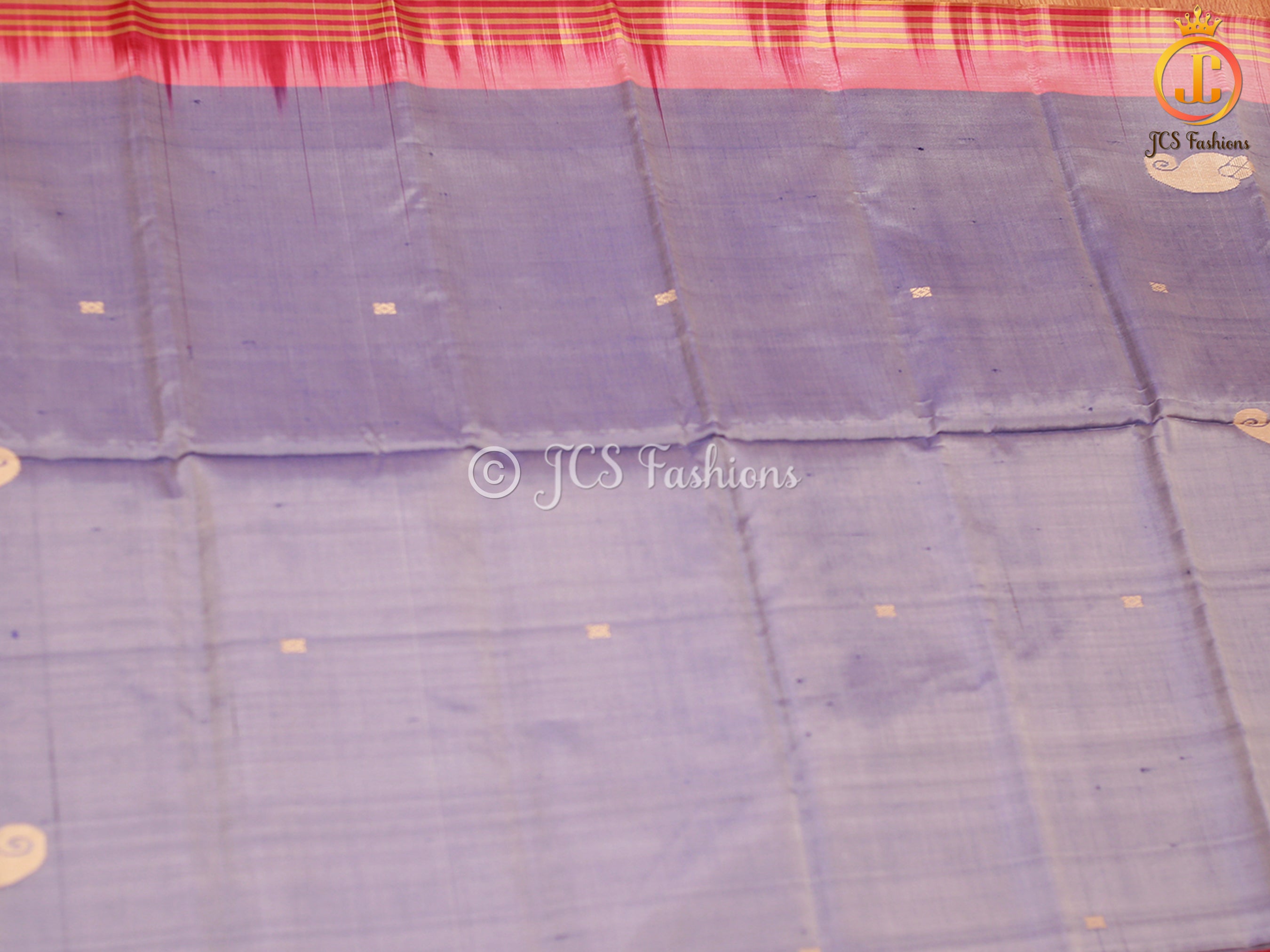 Hand Woven Vibrant And Mild Colour VAALAI Pattu Sarees SAREE JCS Fashions Violet 5.5 meters