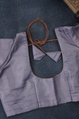Luxurious Semi-Soft Silk Saree with Copper Zari Weaving