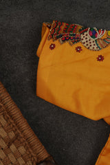 Pichwai Print Designer Saree with Kanchi Border & Indian Artistry