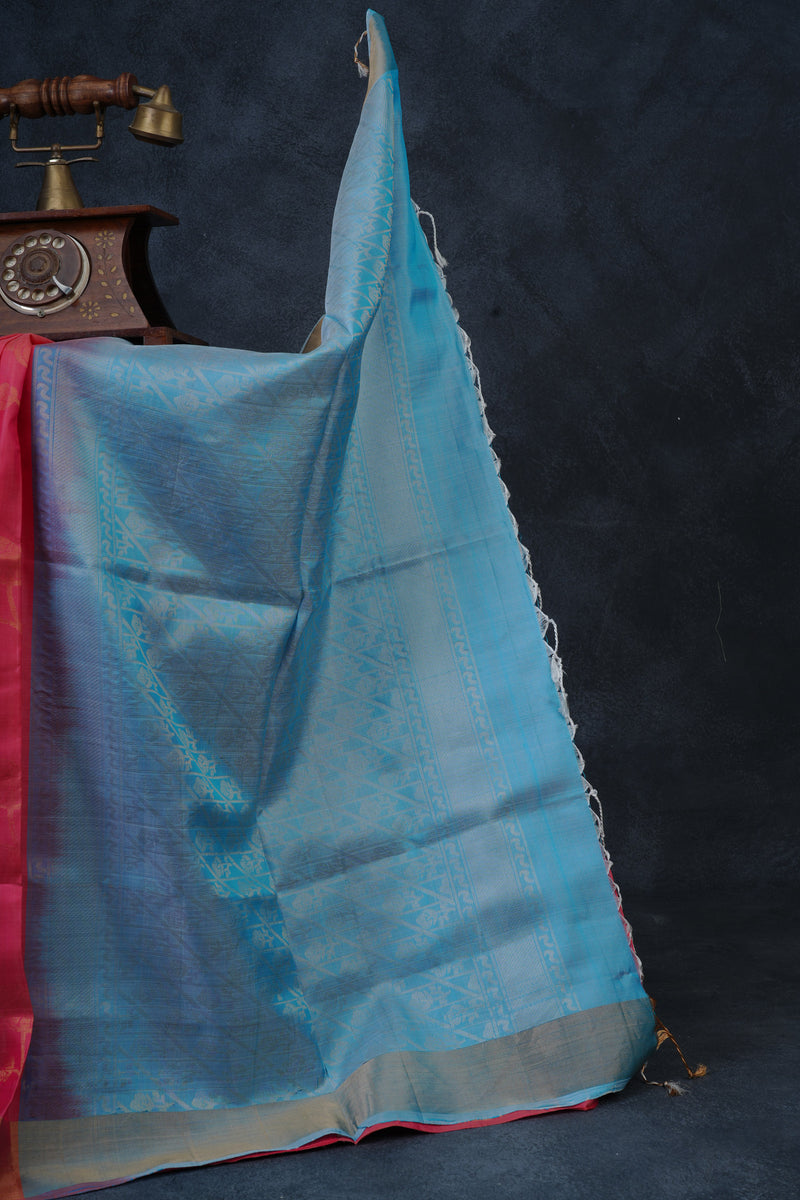 100% Authentic Handloom Kanchi Pattu, Rich Motifs, Silk Mark Certified