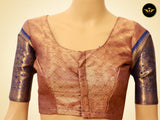 Banarasi Handloon Saree: All-Over Zari Butta with Contrast Border