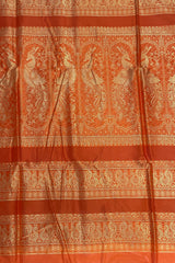 Elegant Pure Madurai Silk Saree with Rich Pallu & Running Blouse