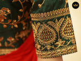 Art Silk Sarees With Embroidery Pattern Blouse