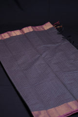 Premium Soft Cotton Saree With Pochampally Pallu & Zari Border