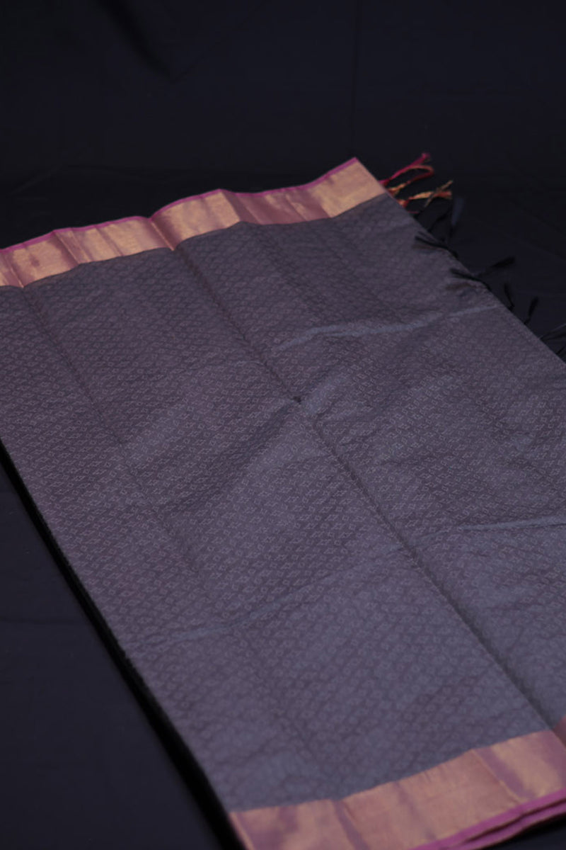 Premium Soft Cotton Saree With Pochampally Pallu & Zari Border