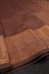 Handcrafted Triple Warp Pure Silk Saree with Box Butties &Grand Pallu