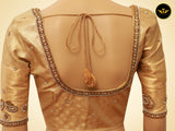 Kanchipuram Semi-Bridal Saree with Dazzling Zari Work throughout