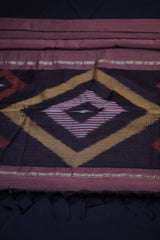 Elegant Soft Cotton Saree with Abstract Embossed Design & Zari Border