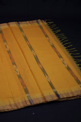 Pochampally Cotton Saree with Complimentary Blouse - Breezy Elegance