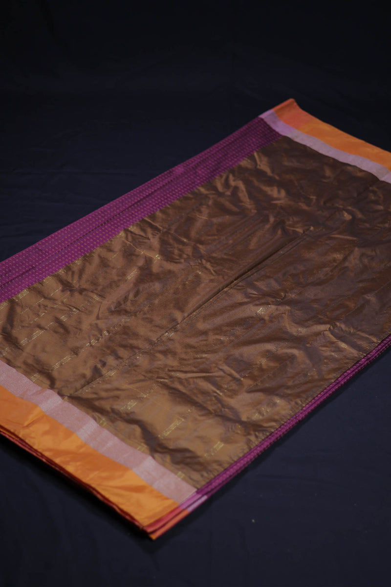 Experience Cultural Elegance with Luxe Semi-Silk Saree -Zari Detailing