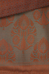Radiant Banarasi Copper Soft Silk Saree with Designer Contrast Blouse