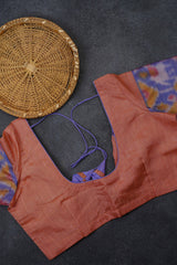 Luxury Semi Tussar Silk Saree with Pochampally Border