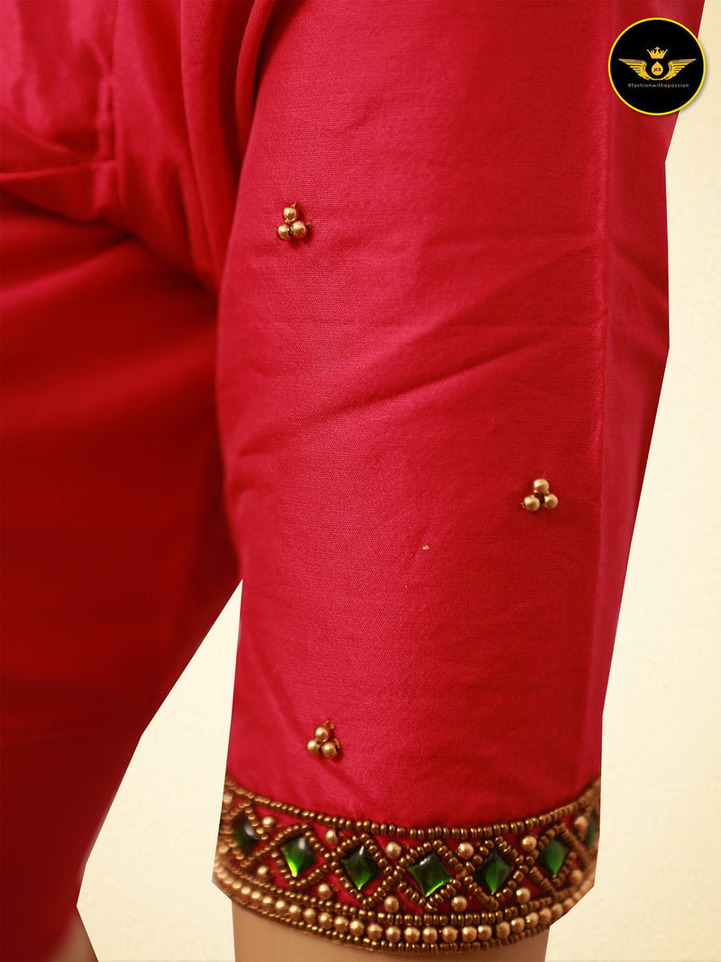 Aari & Zardosi Work Blouse - Elevate Your Elegance at JCSFashions