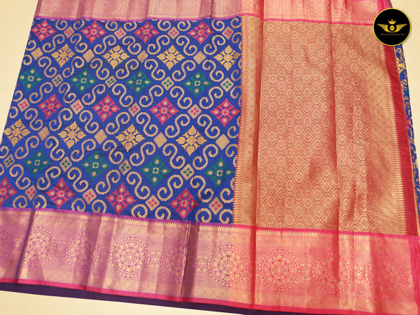 Traditional Banarasi Handloom Saree With intricate zari work throughout