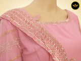 Designer Party Wear Sharara Palzo - Faux Georgette with Heavy Embroidery Work, Fancy Cut Work, and Butterfly Net Dupatta. Perfect for Special Occasions.