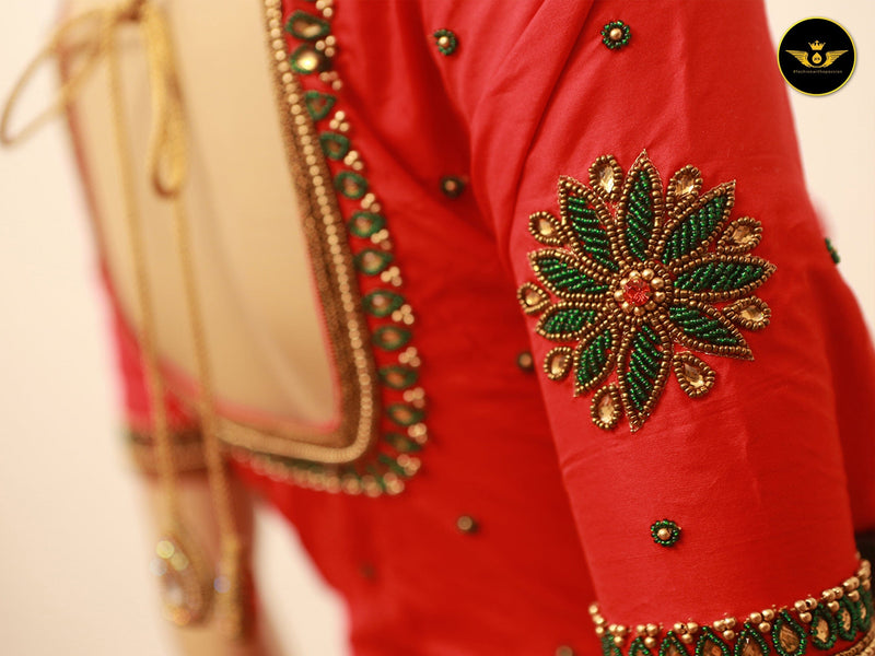 Luxe Handwork Thread & Stone Blouse - Size 38, Shop at JCSFashions