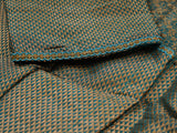 GREY Color Chanderi Silk Saree With Contrast Teal Blue Color Lace Work Blouse