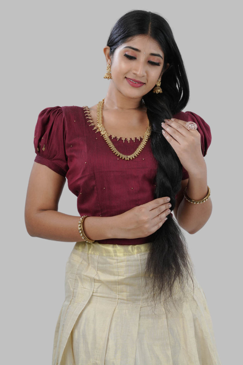 High-quality Kerala Cotton Lehenga Set in Golden Tissue fabric