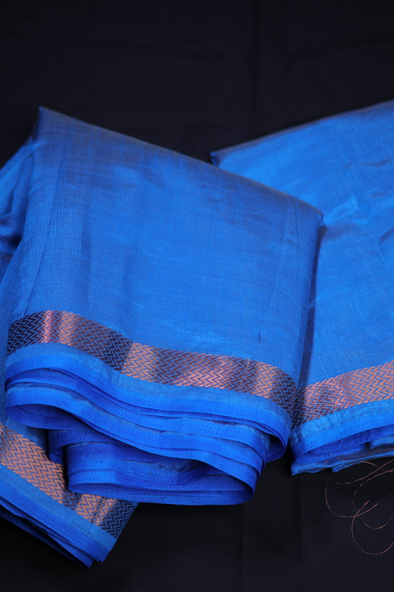 Elegant Tussar Silk Saree with Zari Borders: Embrace Tradition in Style