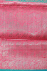 Antique Zari Borders & Contrasting Pallu: Semi Silk Saree