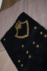 Elegant Kerala Golden Tissue Saree with Aari Beadwork