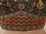 Sabyasachi Style Copper Jari Heavy Embroidery Work Blouse