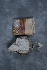 Luxury Sabyasachi Lehariya Organza Silk Saree with Kanchi Border