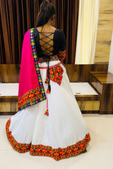 Make a Dazzling Statement with our Lehenga Chaniya Choli in White