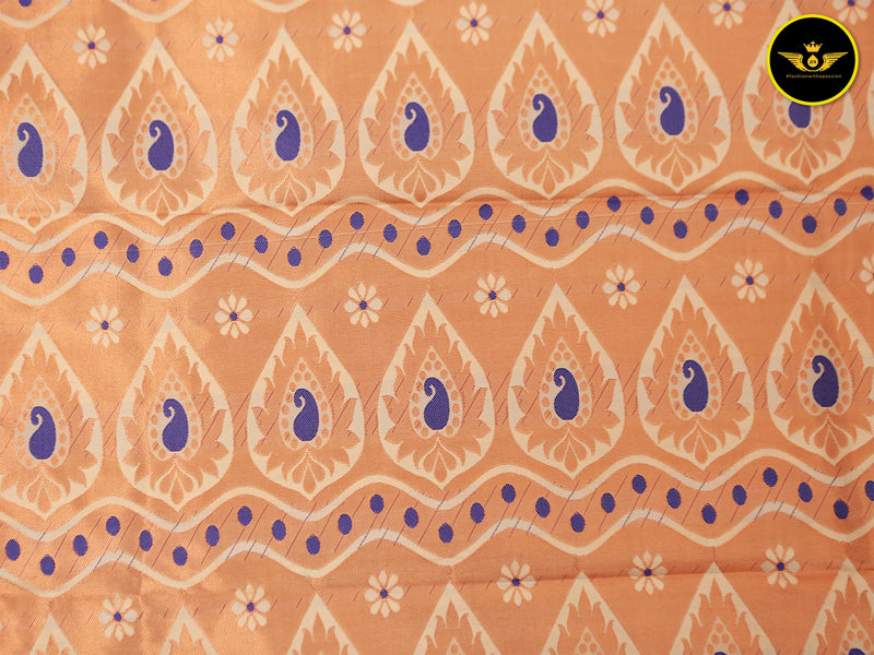 Golden Zari Soft Silk Saree with Rich Pallu | Handloom Design