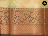 Stunning Semi Silk Saree with Beautiful Weaves, Contrast Border & Pallu