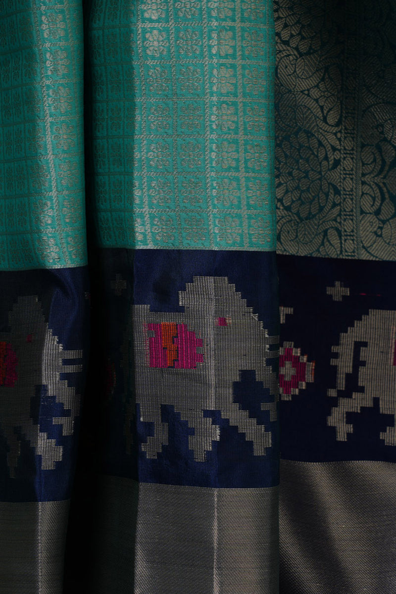 Luxurious Banarasi Tissue Saree with Chic Jacquard Blouse