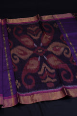 Elegant Pochampally Pure Soft Cotton Saree with Matching Blouse