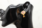 Kemp Pendant Beaded Choker & Earring Set with Adjustable Thread