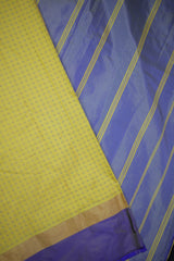 Elegance Semi-Silk Saree with Zari Details & Blouse Material