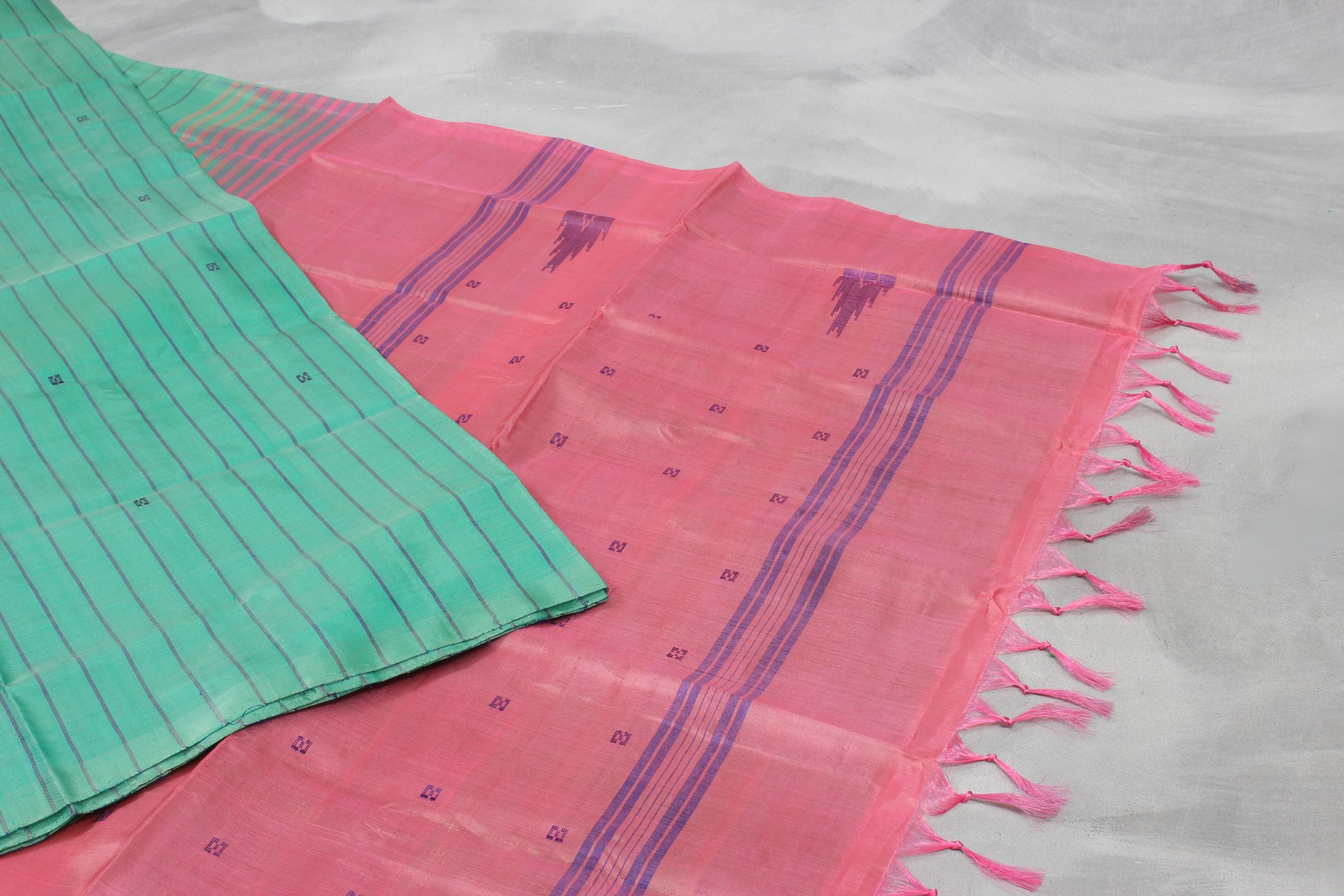 Handwoven Banana Pith Saree - Graceful Sustainable Fashion by JCSFashions Saree JCS Fashions
