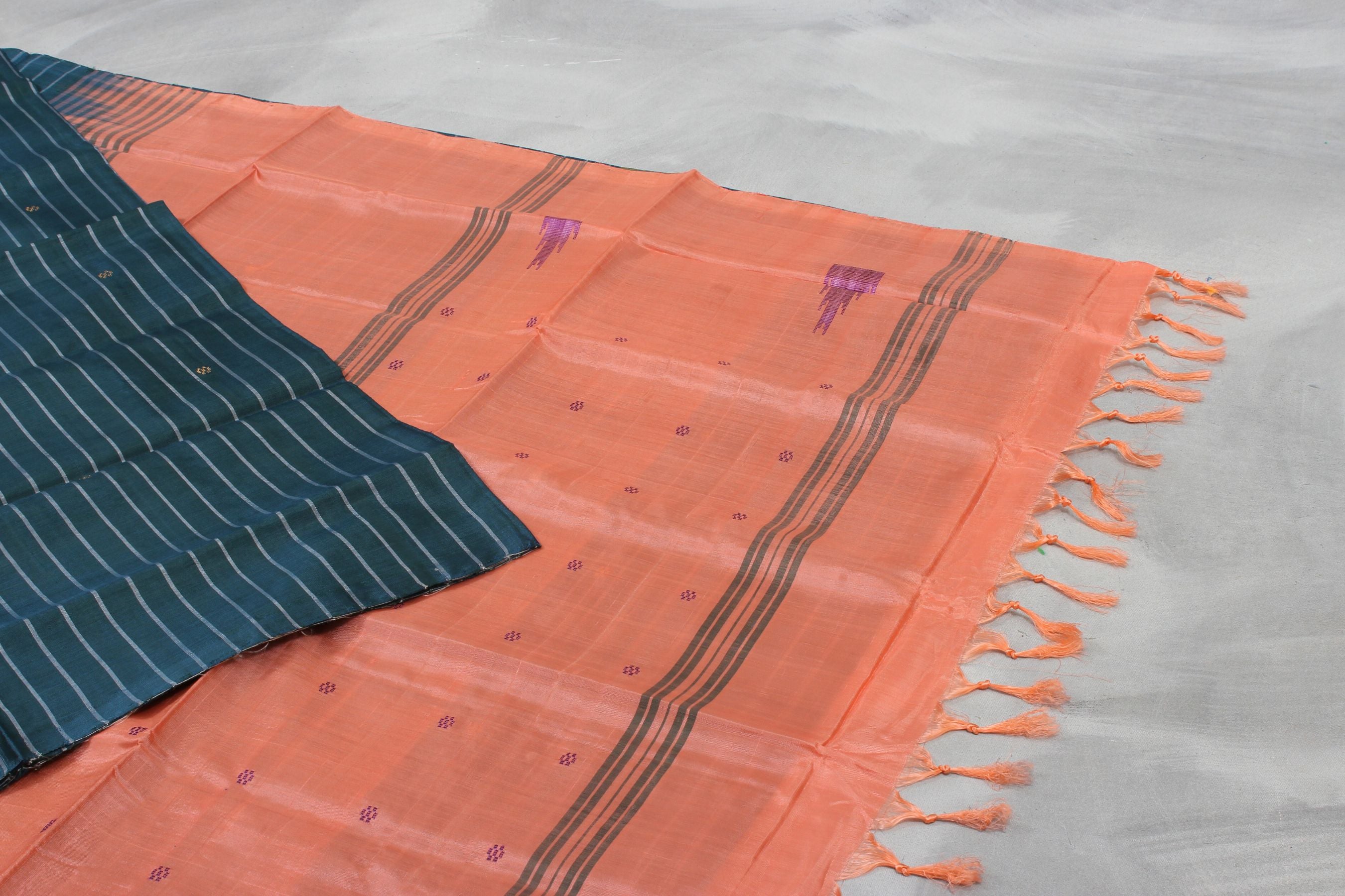 Eco-friendly Banana Pith Saree - Elegant Borderless Design | JCSFashions Saree JCS Fashions